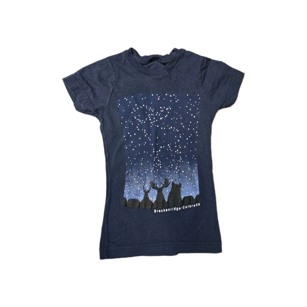 The Duck Company Girls Youth XS Navy Blue Tshirt  Breckenridge Colorado